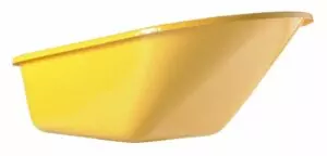 Gelblackierte Mulde 110 L - 4 Löcher